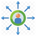 Influence Influencer Network Icon