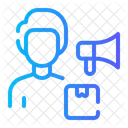 Influencer Produkt Marketing Symbol