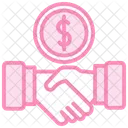 Influencer Collaboration Duotone Line Icon Icon