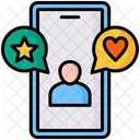 Influencer User Smartphone Icon