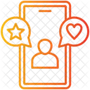 Influencer User Smartphone Icon