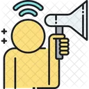 Influencer Announcement Promotion Icon