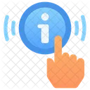 Info Button Click Hand Icon
