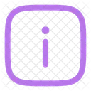 Cuadrado de información  Icono