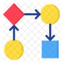 Grafico De Informacoes Grafico Fluxograma Icon