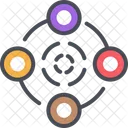 Graphiques Dinformations Analyses Cercle Icône