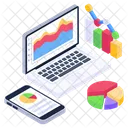 Analisis Web Visualizacion De Datos Informes Comerciales Icon