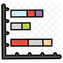 Infografias De Negocios Cuadro Estadistico Grafico De Barras Segmentadas Icono