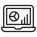 Estadisticas En Linea Datos En Linea Analisis En Linea Icono