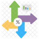 Infografia Moderna Representacion Grafica Visualizacion De Datos Icono