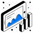 Analisis De Datos Analisis Movil Grafico En Linea Icon