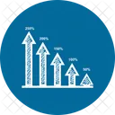 Crescimento Barra Infografico Ícone