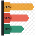 Barra de infográfico  Ícone