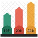 Barra de infográfico  Ícone