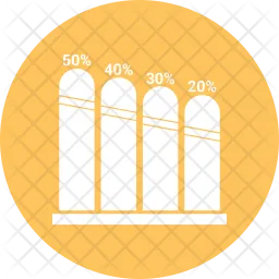 Barra de infográfico  Ícone
