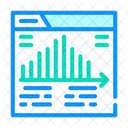 Infográfico de marketing  Ícone