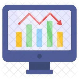 Infográfico on-line  Ícone