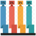 Infografik Balken Analysen Symbol