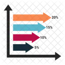 Pfeil Balken Diagramm Symbol