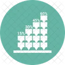 Balken Diagramm Vierzig Icon