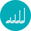 Growth Bar Infographic Icon