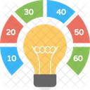 Light Bulb Infographic Icon