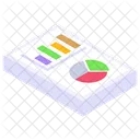 Data Analytics Infographic Sheet Statistics Report Icon