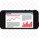 Infographics on Smartphone  Icon