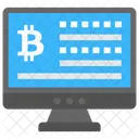 Información de bitcoins  Icono
