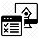 Negocios Revision En Linea Icono