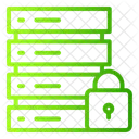 Banco De Dados Cadeado Protecao Ícone