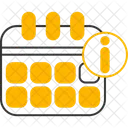 Informacoes De Calendario Centro De Informacoes Programacao Ícone