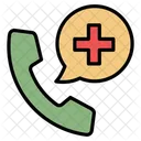 Chamada De Emergencia Telefone De Emergencia Servico De Saude Ícone