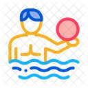 Man Volleyball Water Icon