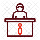 Information Desk Reception Front Desk Icon