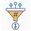 Information filtration funnel  Icon