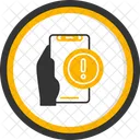 Information Hand Holding Phone Data Icon