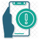 Information Hand Holding Phone Data Icon