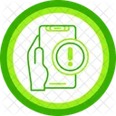 Information Hand Holding Phone Data Icon