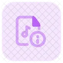 Information Music File Icône