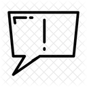Information trapezium chatbox  Icon