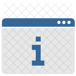 Informations sur le Web  Icône