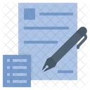 Papeleo Documento Escritura Icono