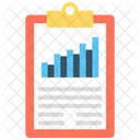 Informe Informe Grafico Informe Comercial Icono