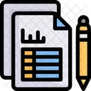 Negocios Marketing Informe Icono