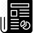 Informe Informe Grafico Informe Comercial Icono