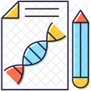 Informe De Adn Informe Biologico Informe De Genetica Icono