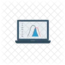 Portatil Analisis En Linea Abajo Icono