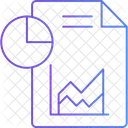 Informe Analitico Informe Estadistico Documento Comercial Icono