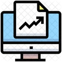 Informe De Analisis En Linea Analisis En Linea Computadora Icono